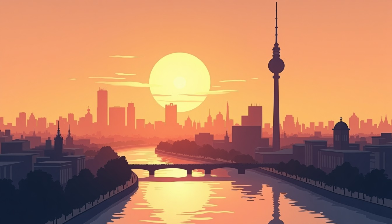 Techno Radio to Work & Focus — live Berlin clock radio